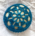 Crocheted Stone - Blue Sphere