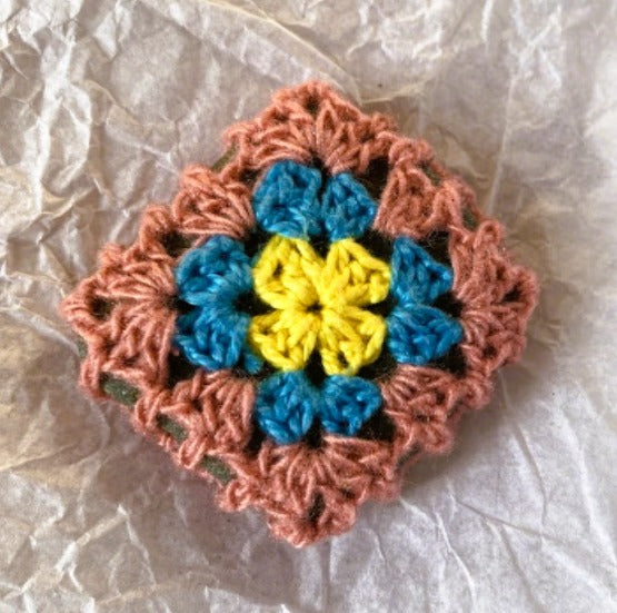 Crocheted Stone - Granny Square