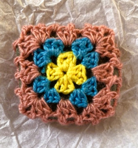 Crocheted Stone - Granny Square