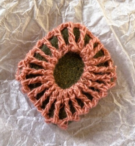 Crocheted Stone - Granny Square