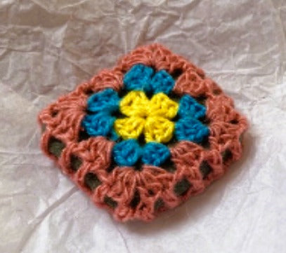 Crocheted Stone - Granny Square